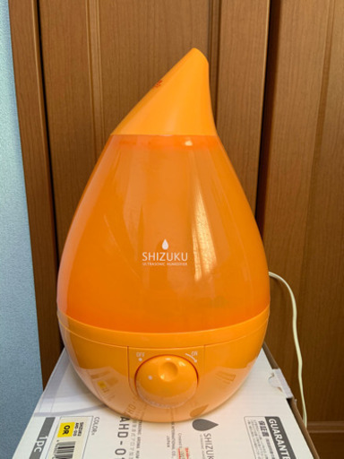 超音波式アロマ加湿器　SHIZUKU オレンジ