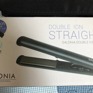 ヘアーアイロン サロニア ポーチ付き ほぼ未使用の画像