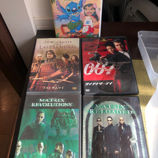 ラストサムライ、マトリックス、007、リロアアンドスチッチのDVD
