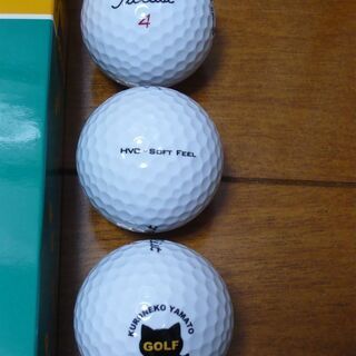 新品ゴルフボール　Titleistタイトリスト　HVC SOFT FEEL　クロネコヤマトver. 白1スリーブの画像