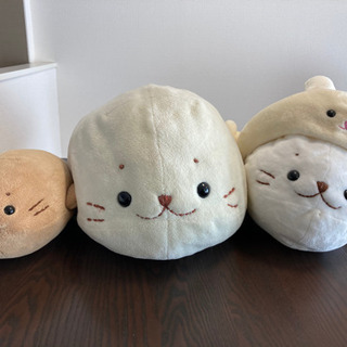 しろたん　ぬいぐるみ大中小 3点セット