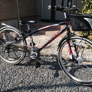 男の子用自転車24インチ6段変速　ヘルメット付