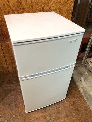 【動作保証60日付】YAMADA 2018年 YRZ-C09B1 90L 2ドア 冷凍冷蔵庫【管理KRR257】