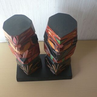 アイヌ民族木彫りこけしの画像