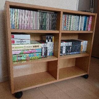 【取引中】隙間収納ラック(キャスター付き)CDラック、コミック、...