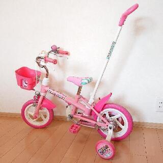 幼児用自転車（キティちゃん）の画像