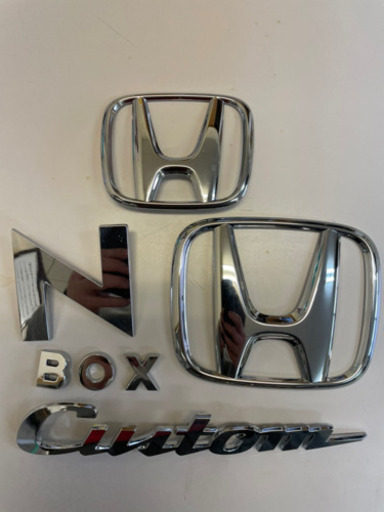 ホンダN-BOX(JF3/JF4)純正エンブレムセット納車外し品 メッキ