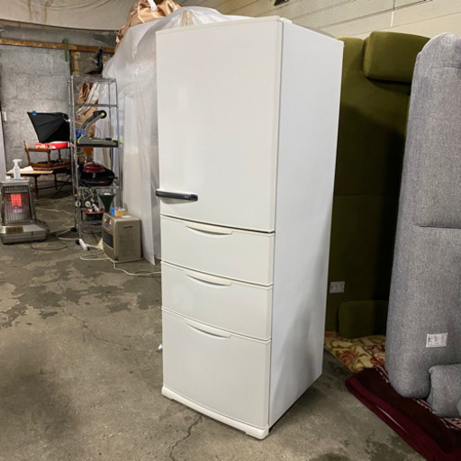 12/16 終 AQUA ノンフロン 冷凍冷蔵庫 AQR-361C 2014年製 4ドア 355L 冷蔵庫 アクア 菊HG