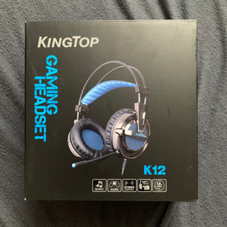新品　未使用　【2020最新版】ゲーミングヘッドセット PS4 超軽量 KINGTOP K12 ゲーミングヘッドフォン 大音量 高音質 プレイステーション4 ヘッドホン 電気メッキ材料採用 マルチ機能付き ノイズキャンセリングの高集音性マイク付 プレイステーション4/デスクトップPC/ノートパソコン/MacBook/タブレット/スマートホンに対応の画像