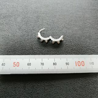 【10%引き】ピアス　フープピアス　スパイクの画像