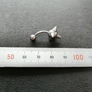 【10%引き】ピアス　バナナバーベル　スパイクボールの画像