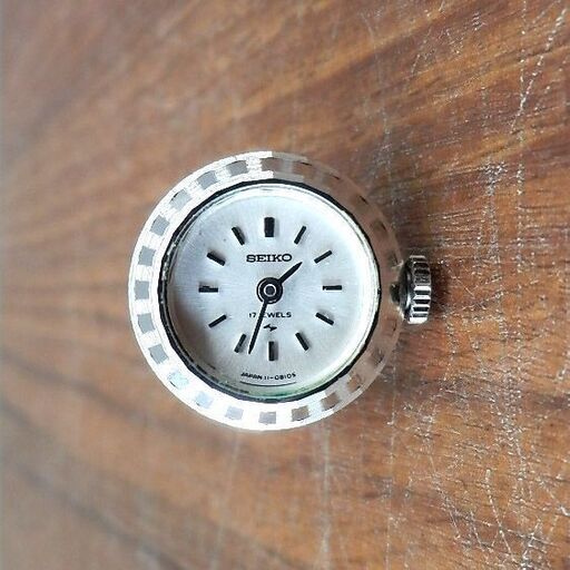指輪時計 SEIKO セイコー AWGP リングウォッチ 17Jewels 17石 2針 手巻き 約16号 白文字盤 ペイペイ対応 札