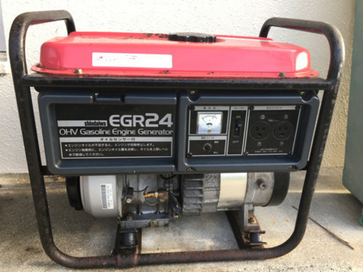 発電機　シンダイワ　egr24-b 使用時間短い