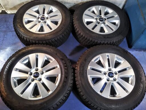 冬17インチ スバル純正【富山】アウトバック純正 BS9 美品　1番人気の ブリヂストン 225/65R17 スバル 17インチ スタッドレス 中古 4本　アウトバック