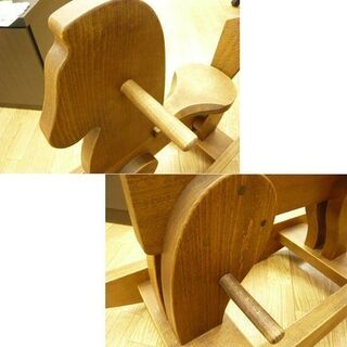 お値下げ！オーダーメイド品 幼児用乗用玩具 木馬 おもちゃ キッズ用 ロッキングホース W275×H650×D815㎜ 座高385㎜ 札幌市 西岡店の画像