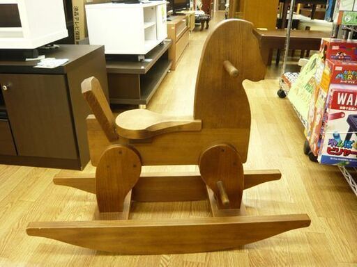 お値下げ！オーダーメイド品 幼児用乗用玩具 木馬 おもちゃ キッズ用 ロッキングホース W275×H650×D815㎜ 座高385㎜ 札幌市 西岡店