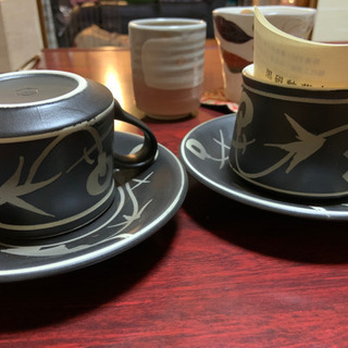 コーヒー、ティーセットの画像