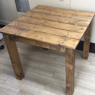 ヴィンテージ★お洒落なダイニングテーブル80×80×70cmの画像