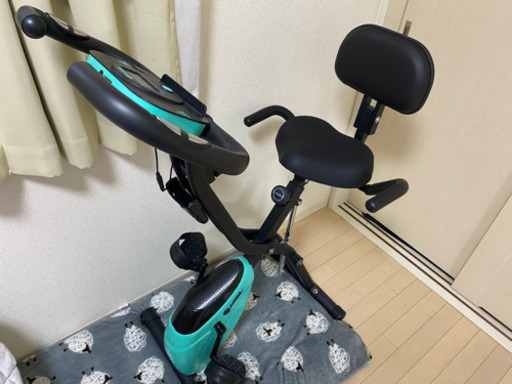 フィットネスバイク エアロ バイク折りたたみ式　心拍数メーター付き