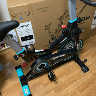 pooboo スピンバイク フィットネスバイク 無段階 エアロバイク マグネット式 16kg フライホイール キャスター付き エクササイズ トレーニングバイク 静音 の画像