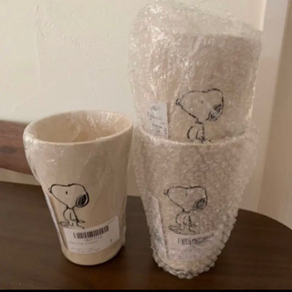 ジェラートピケ　スヌーピー  エコカップ　3個セット