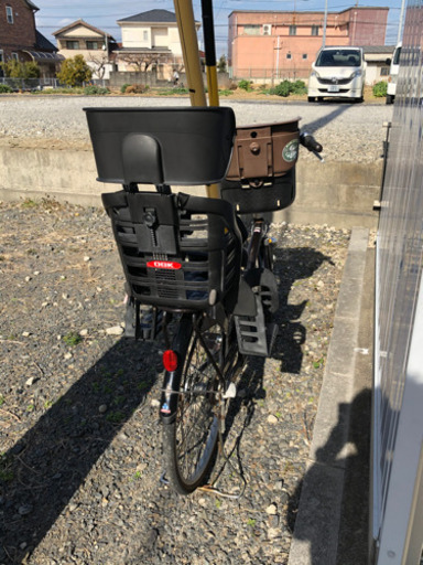 【最終】子供2人乗せ　3人乗り3変速付き自転車　OGK