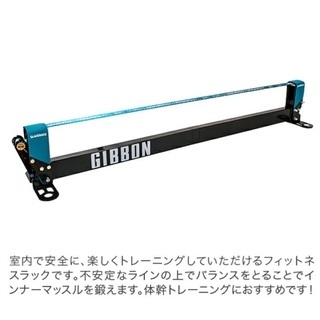 ギボン Gibbon スラックラック フィットネスエディション スラックライン付 15116 ブルー 体幹トレーニングの画像