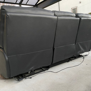 中古　ニトリ　3人掛　 電動　リクライニング　ソファ の画像