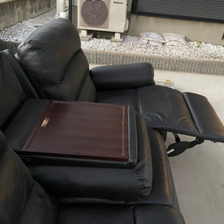 中古　ニトリ　3人掛　 電動　リクライニング　ソファ の画像