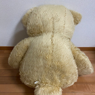 大きい　テディベア　リボン付きの画像