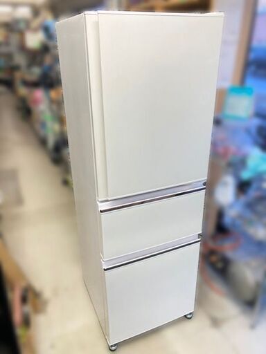 MITSUBISHI 三菱 3ドア 冷凍冷蔵庫 272L 2018年製 MR-CX27C-W 【自社配送は札幌市内限定】