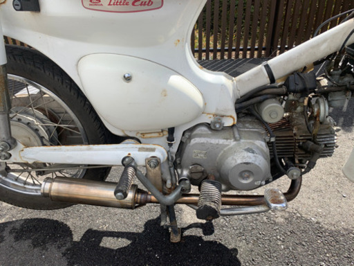 ホンダ、スーパーカブ用、ステンレスショートマフラー