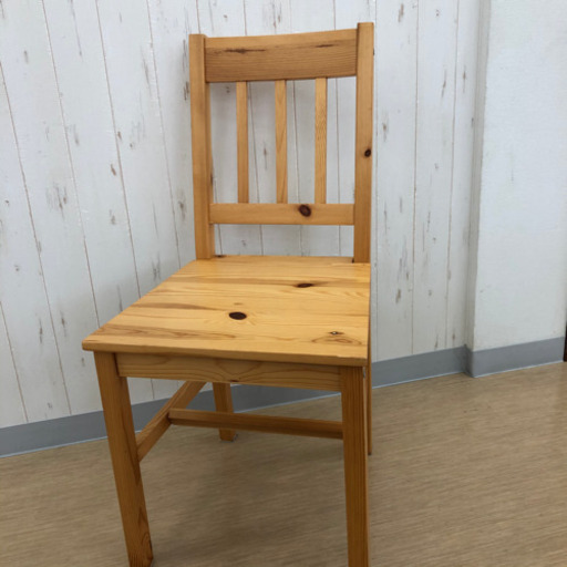 木製ダイニングチェア☆パインチェア☆シンプルデザイン