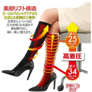 格安‼︎スリムウォークリンパハイソックスの画像