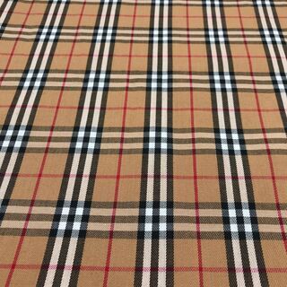 ベージュ タータンチェック 格子柄 パッチワーク ハンドメイド ...