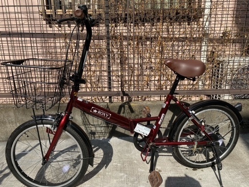 ROXY　折り畳み式自転車レッド　6段ギア　20インチ