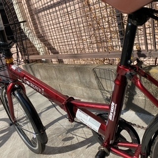 ROXY　折り畳み式自転車レッド　6段ギア　20インチの画像