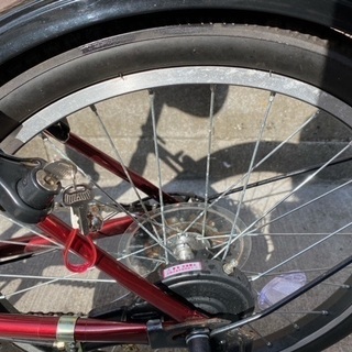 ROXY　折り畳み式自転車レッド　6段ギア　20インチの画像