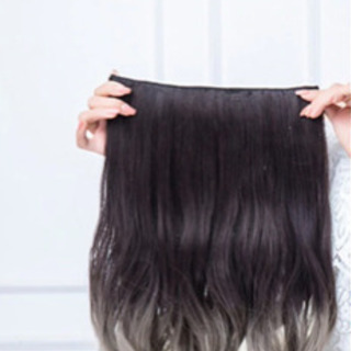 新品未使用　エクステウィッグ　ワンタッチロングカールの画像