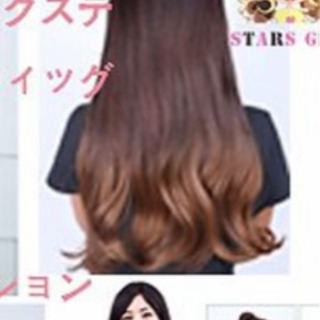 新品未使用　エクステウィッグ　ワンタッチロングカールの画像