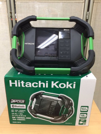 J496　値下げ 日立工機　コードレスラジオ　UR18DSDL　防水　Bluetooth対応