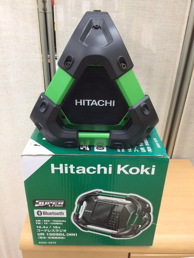 J496　値下げ 日立工機　コードレスラジオ　UR18DSDL　防水　Bluetooth対応