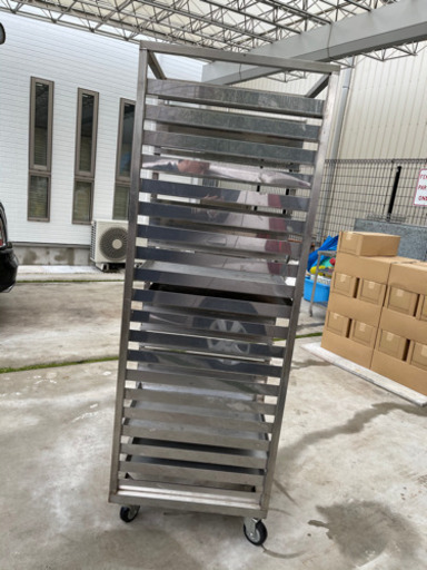 ステンレス　棚　受け皿あるだけ　パン屋使用