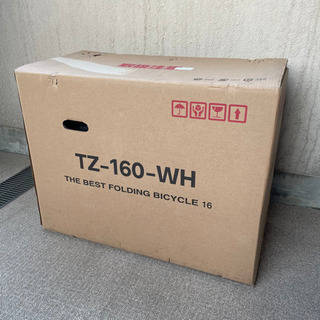 折り畳み自転車 TZ-160-WH 16インチ ホワイトの画像