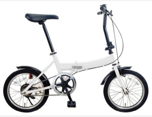 折り畳み自転車 TZ-160-WH 16インチ ホワイト