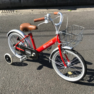 お取引感謝【新品補助輪付】１８インチ・子供車・再生自転車・中古