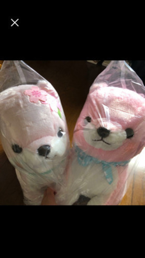 豆しば三兄弟　ふんわり桜色　BIGぬいぐるみセット