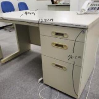 オフィス デスク スチール ３つセットのみ販売の画像