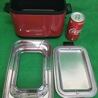 中古　古い　キッチンフライヤー　幅30　　奥行18　　高さ17.5　 （ｃｍ）　ナショナル　家庭用　卓上　フライヤーの画像