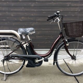 地域限定送料無料 ヤマハ パス ナチュラ 新基準 子供乗せ 8,7AH 茶